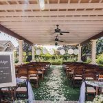 Timber Creek Ballroom ceremony setup in the rose garden