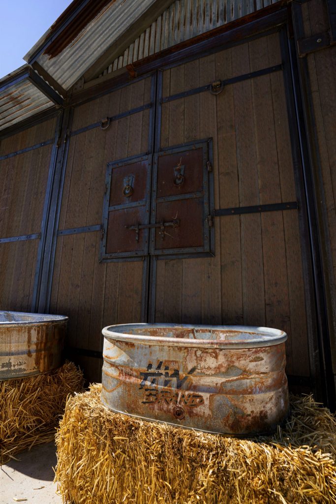 Saureel Vineyards interior new rustic barn