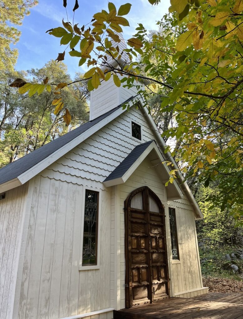 The Ranch at Stoney Creek, El Dorado County. Newly built church facade.