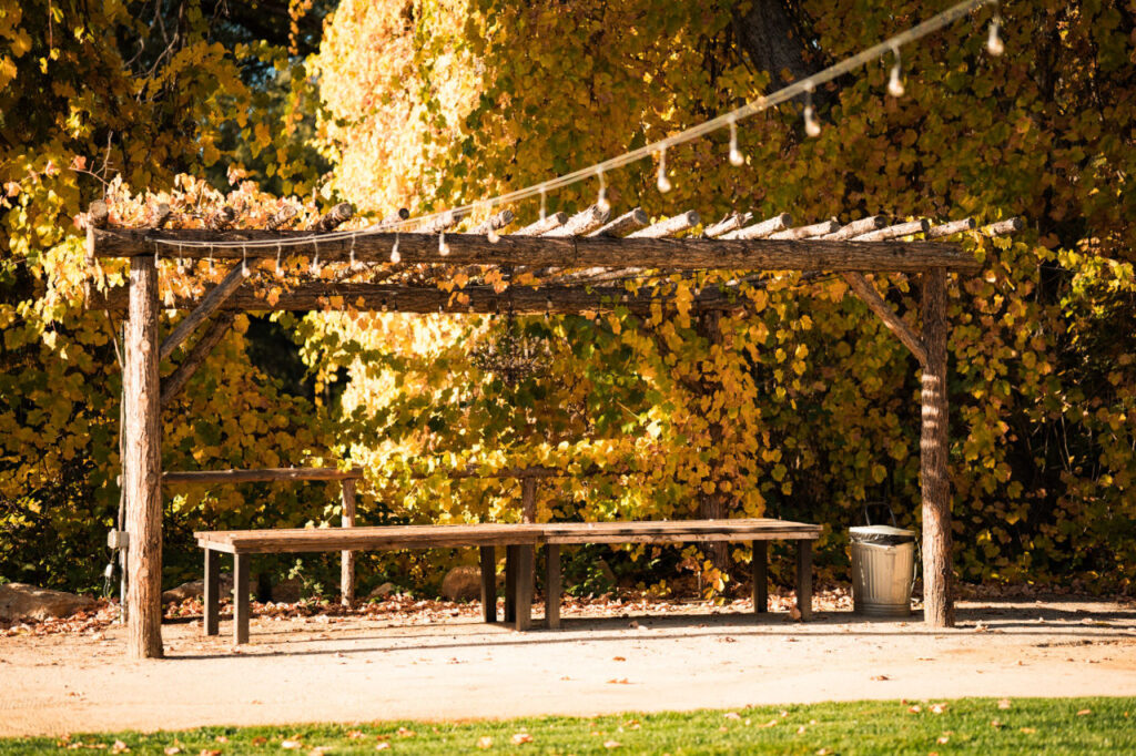 The Ranch at Stoney Creek, El Dorado County. Catering area for buffet or head table.