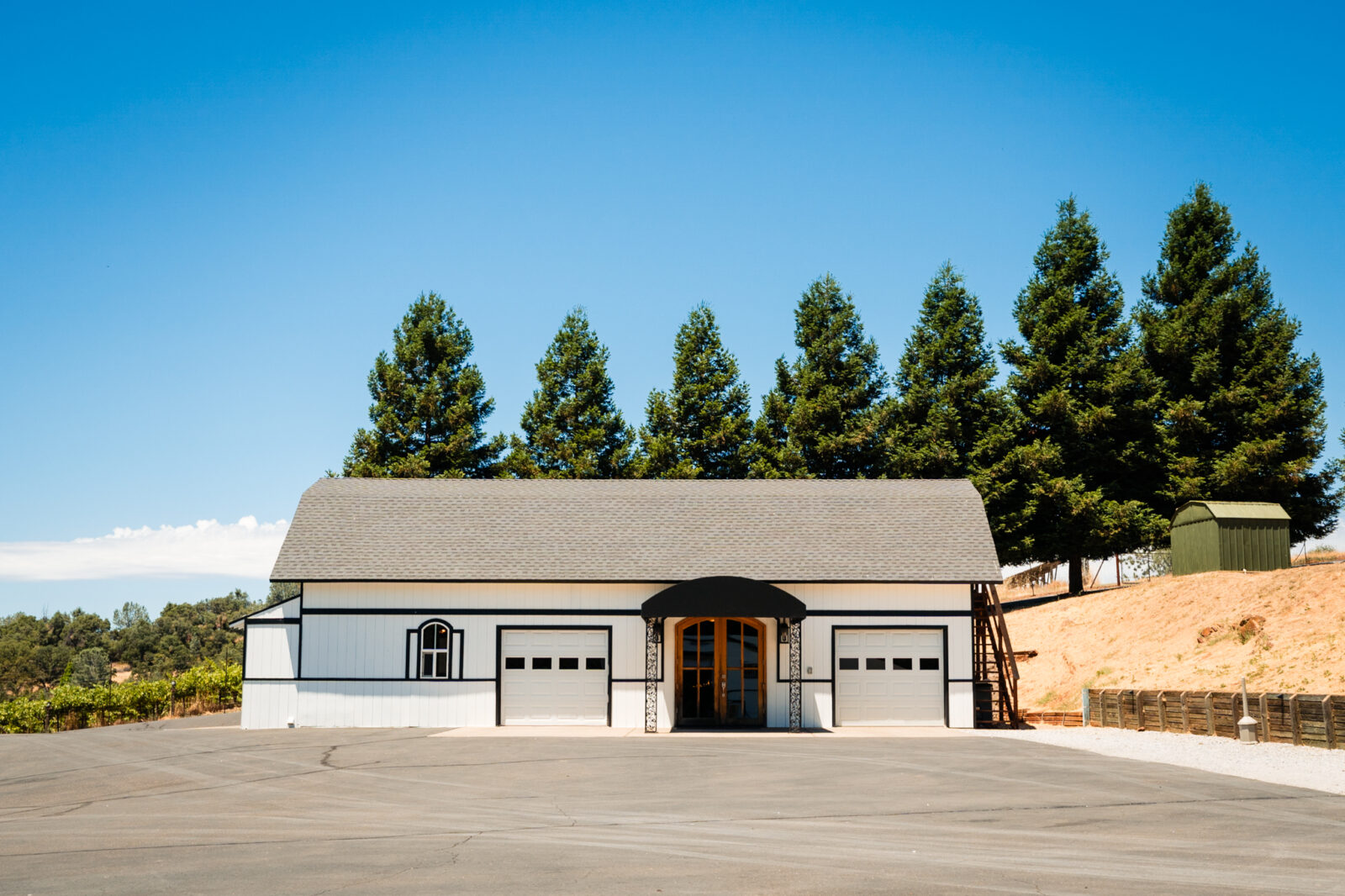 Mount Brow Vineyard, Gold Country, Sonora, CA.  Entrance into the groom's den.